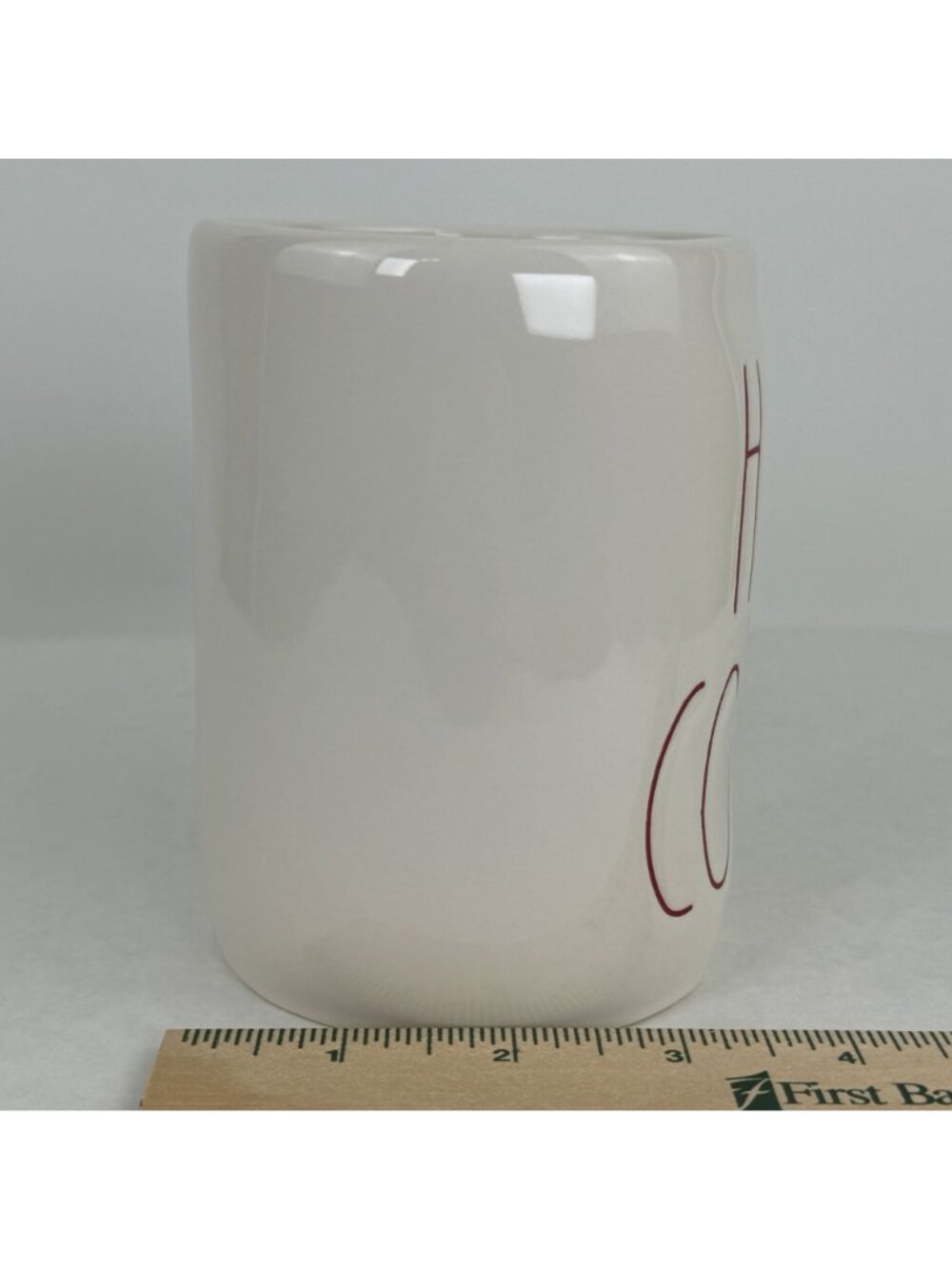 Rae Dunn Artisan Collection Hot Cocoa Mug 16 Oz White Ceramic Red Letters 4.5" - Picture 8 of 9